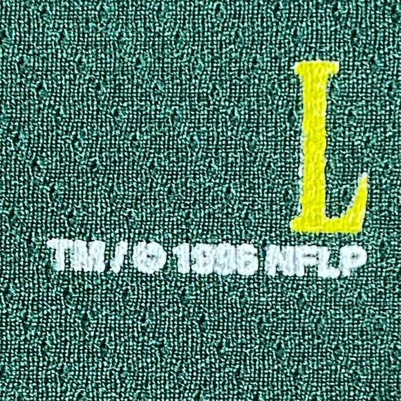 Green Bay Packers Riddell 3/4 Sleeve V Neck Jersey Style Shirt Size Medium - Picture 7 of 10